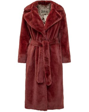 Herno Notched Lapel Trench Coat - Red