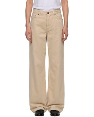 Haikure Straight High Rise Jeans - Natural