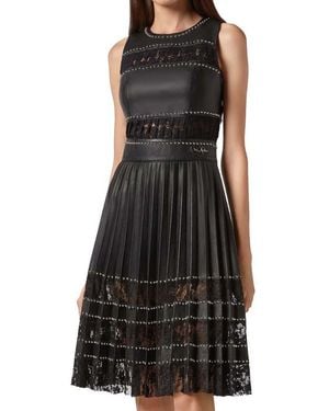 Philipp Plein Lace Detail Dress - Black