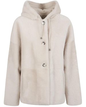 Enes Sofia Hooded Jacket - Natural
