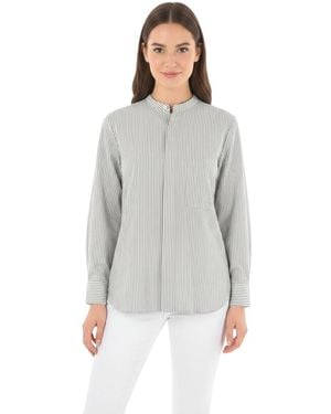 Woolrich Oversized Stripes Shirt - Gray