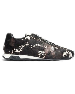 Ash Animal Print Trainers - Black