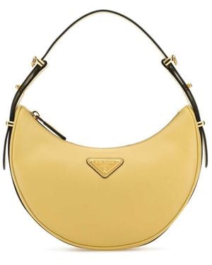 Prada Pastel Leather Arqu Handbag - Metallic