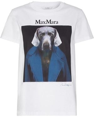 Max Mara Graphic T-Shirt - Blue
