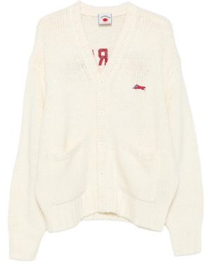 ICECREAM V Neck Cardigan - White