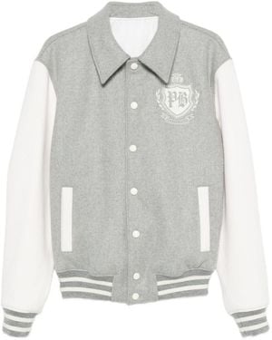 Balmain Jacket With Wool Buttons - Gray