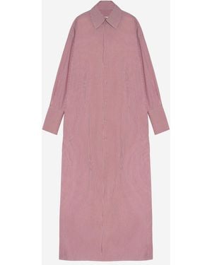 ARMARIUM Striped-Pattern Maxi Dress - Pink