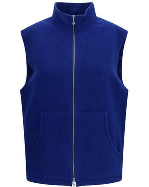 Rier Solid Mock Collar Jacket - Blue