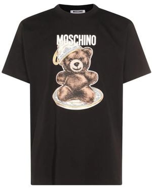 Moschino Crewneck Graphic Print T-Shirt - Black