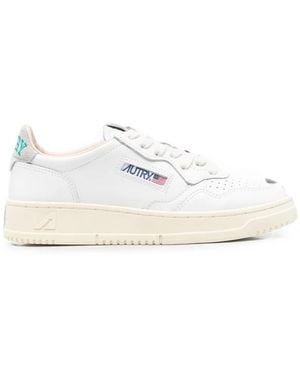 Autry Perforated Medalist Sneakers - White