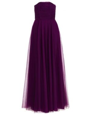 19:13 Dresscode Pleated Tulle Maxi Dress - Purple