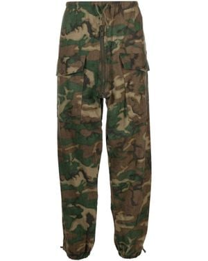Givenchy Camou Print Cotton Pants - Green