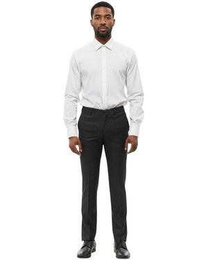 Corneliani Flat Front Trousers - Grey