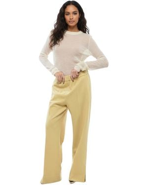 Jil Sander Relaxed Pleated Pants - Natural