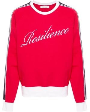 Wales Bonner Sweatshirt With Slogan - Red