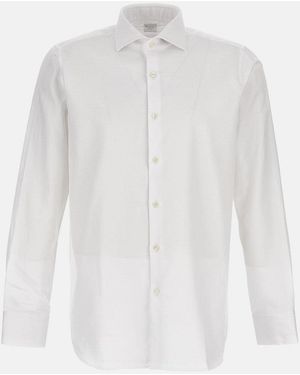 Bagutta Classic Cotton Shirt - White