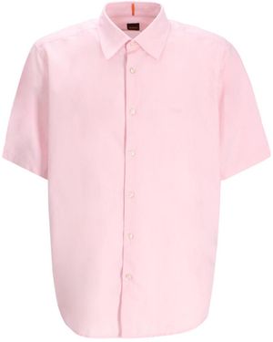 BOSS Regular Fit Shirt - Pink