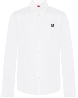 HUGO Slim Logo Shirt - White