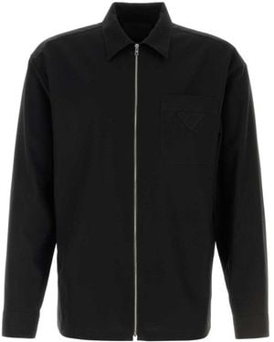 Prada Regular Logo Shirt - Black