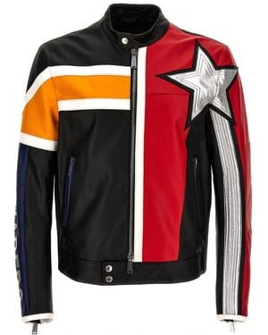 DSquared² Leather Jacket - Black