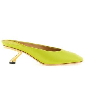 Ferragamo Slip On Pumps - Yellow