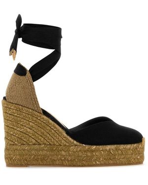 Castañer Canvas Wedges - Black