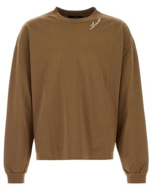Amiri Crew Neck T-Shirt - Natural