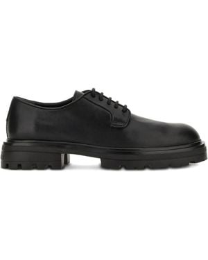 Hogan Flat Shoes Leather - Black