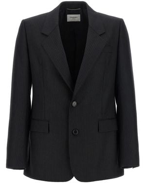 Saint Laurent Notched Lapel Blazer - Black