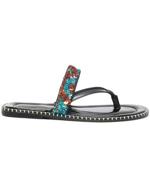 Dries Van Noten Embellished Sandals - Black