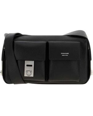 Ferragamo Utility Medium Crossbody Bag - Black