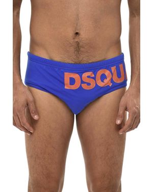 DSquared² Logo Swim Brief - Blue