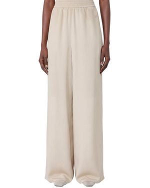 Max Mara Relaxed Elasticated Pants - Natural