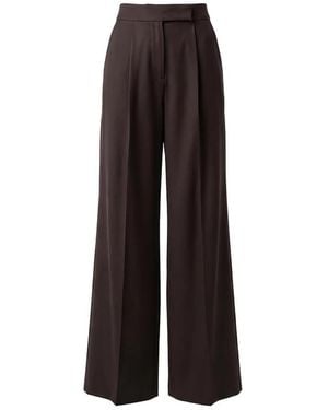 Max Mara Tailored Pleated Pant - Brown