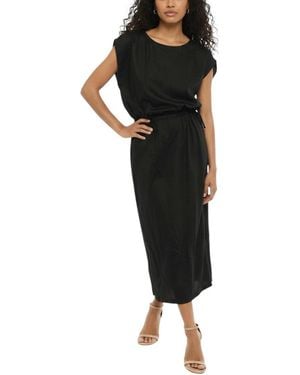 Woolrich Round Neck Midi Dress - Black