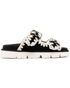 Mou Bio-Buckle Sandals - White