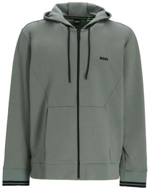 BOSS Logo Hoodie - Green