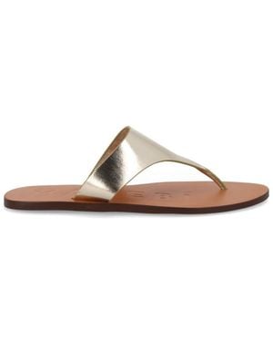 Manebí Platinum Slip-On Sandals - Brown
