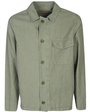 Original Vintage Cotton Hemp Workwear Jacket - Green