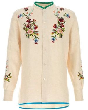 Valentino Garavani Ivory Linen Shirt - Natural