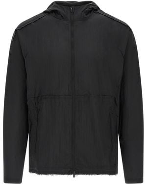 Y-3 Textured Hood Jacket - Black