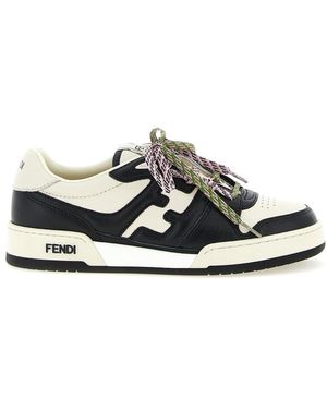 Fendi Lace Up Sneakers - Black