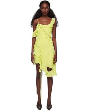Acne Studios Asymmetric Neck Dress - Yellow