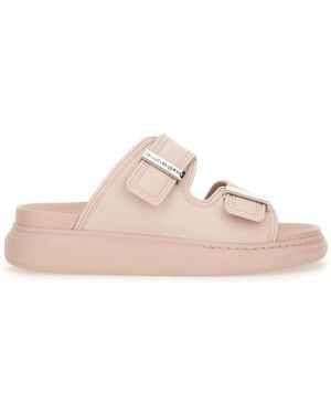 McQueen Solid Hybrid Slides - Pink