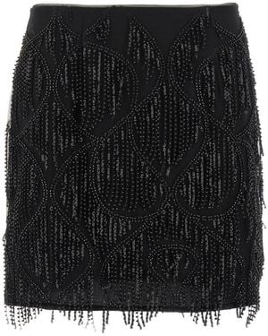 ROTATE BIRGER CHRISTENSEN Sequins Mini Skirt - Black