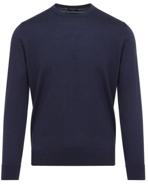 ZEGNA Crew Neck Sweater - Blue