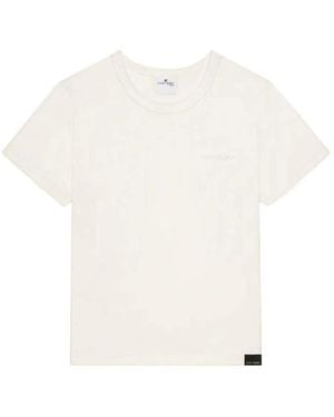 Courreges Crew Neck Logo T-Shirt - White
