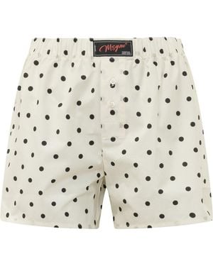 MSGM Polka Dot Shorts - White