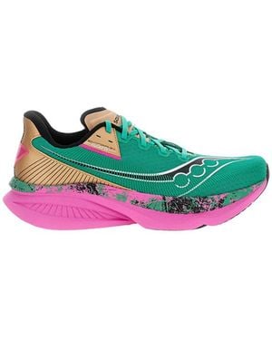 Saucony Color Block Sneakers - Green