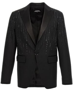 DSquared² Peaked Lapel Blazer - Black